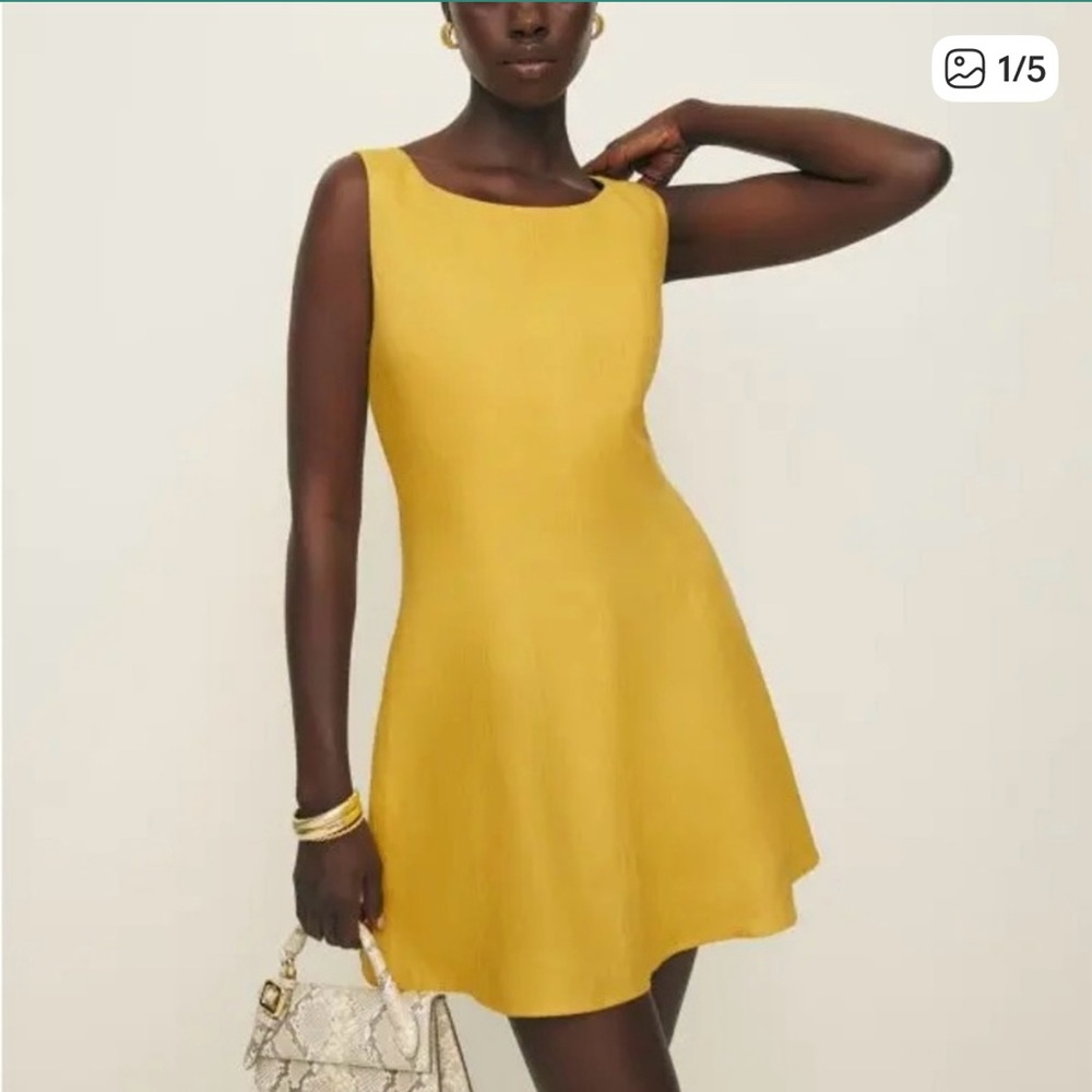 Reformation Amorette Linen dress